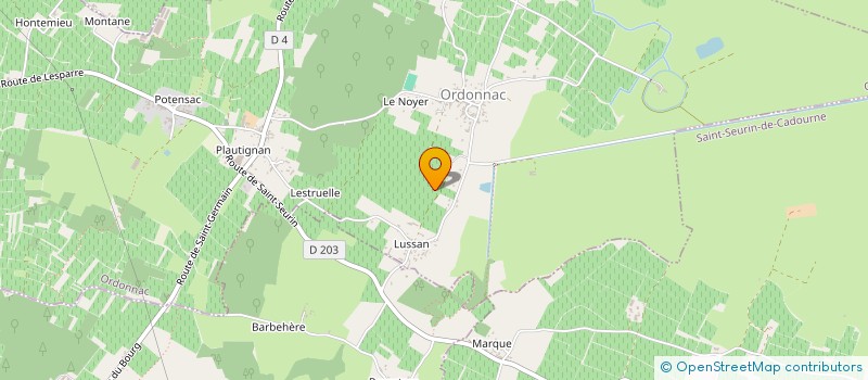 localisation de l'entreprise GFA DU QUEYRON  QUEYRAC