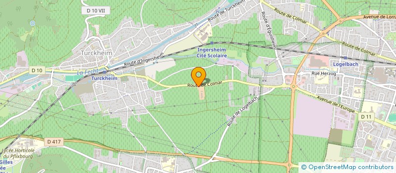 localisation de l'entreprise GFA DU RANGEN  TURCKHEIM