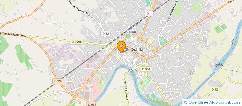 localisation de l'entreprise GFA DU RAVENALE  GAILLAC