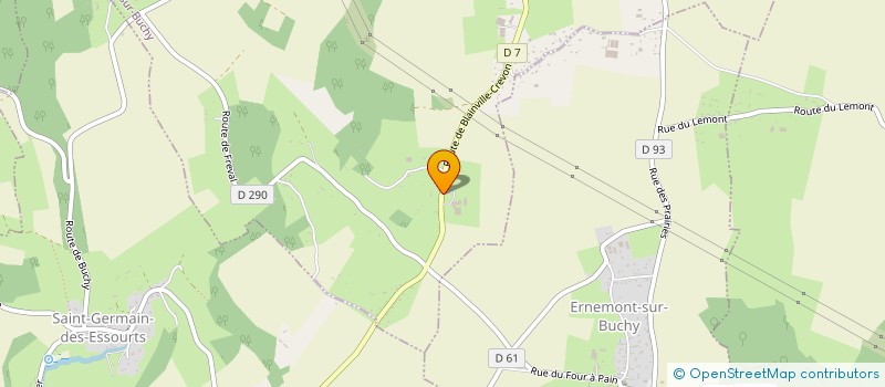 localisation de l'entreprise GFA DU REBOND  SAINTE-CROIX-SUR-BUCHY