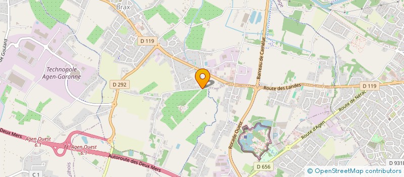 localisation de l'entreprise GFA DU RECHOU  BRAX