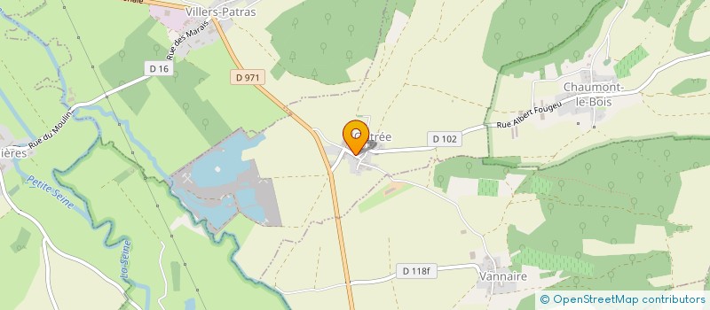 localisation de l'entreprise GFA DU RESSIN  OBTREE