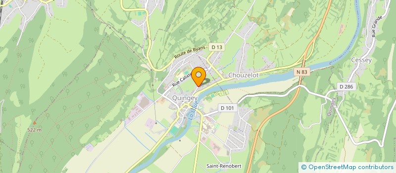 localisation de l'entreprise GFA DU RETEU à QUINGEY