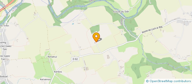 localisation de l'entreprise GFA DU REUNIOU  SPEZET