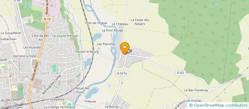 localisation de l'entreprise GFA DU REVEILLON  MESLAY