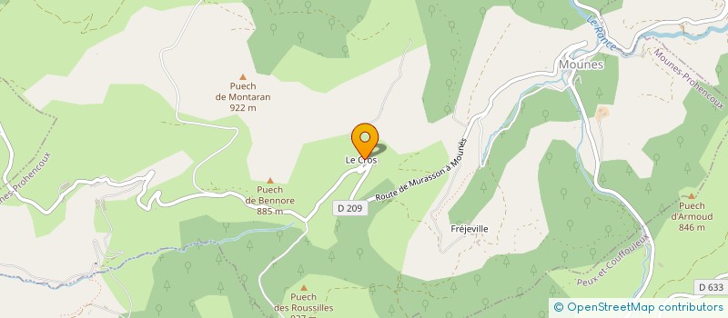 localisation de l'entreprise GFA DU ROC  COMBRET