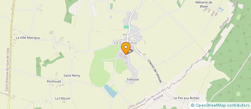 localisation de l'entreprise GFA DU ROCHER  LE CAMBOUT