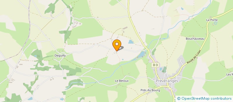 localisation de l'entreprise GFA DU ROCHER DE LOUZE  PREVERANGES