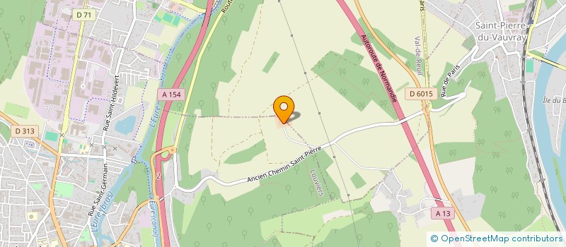 localisation de l'entreprise GFA DU ROUTOIR à LOUVIERS