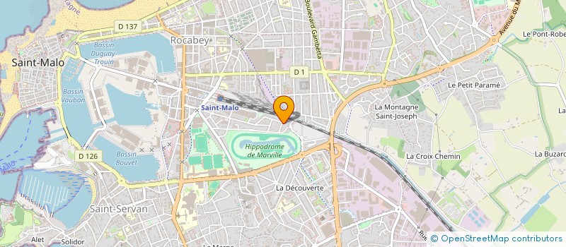 localisation de l'entreprise GFA DU ROUVRE  SAINT-MALO