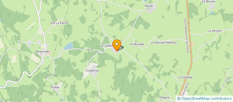 localisation de l'entreprise GFA DU SAILLANT à SAINT-MEDARD-LA-ROCHETTE