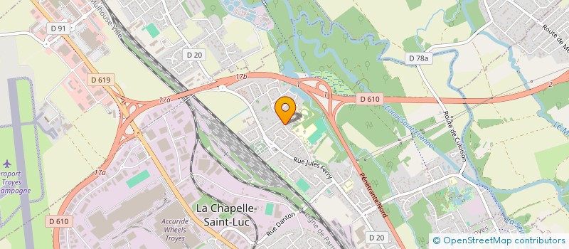 localisation de l'entreprise GFA DU SEUILLON à LA CHAPELLE-SAINT-LUC