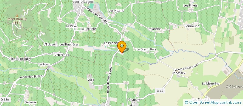 localisation de l'entreprise GFA DU SORBIER  SAINT-LAGER