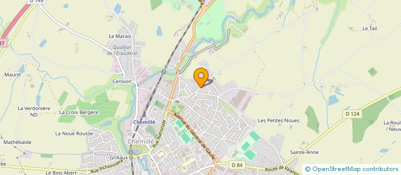 localisation de l'entreprise GFA DU TAIL  CHEMILLE-EN-ANJOU