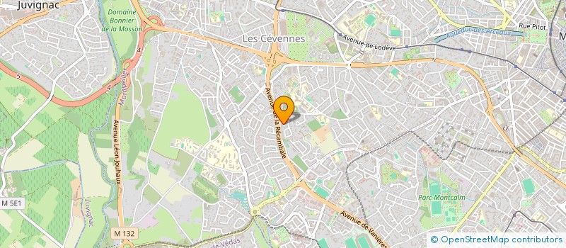 localisation de l'entreprise GFA DU TOUPIE à MONTPELLIER