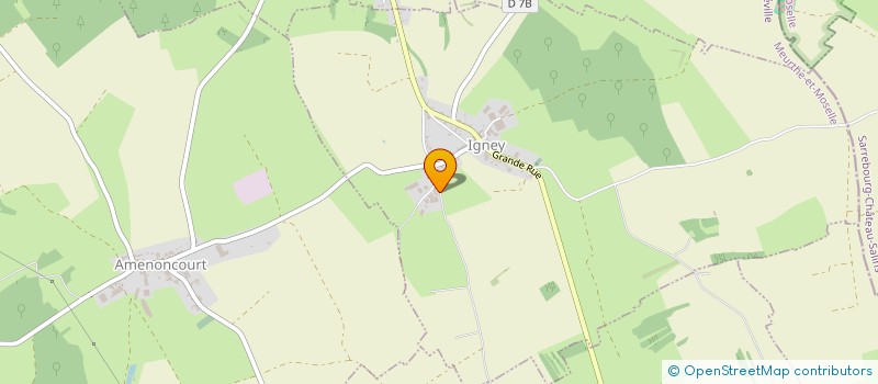 localisation de l'entreprise GFA DU VAL  IGNEY