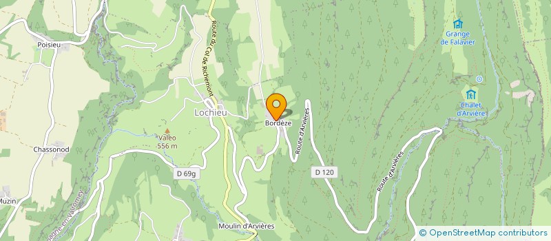 localisation de l'entreprise GFA DU VAL D'ARVIERE  ARVIERE-EN-VALROMEY