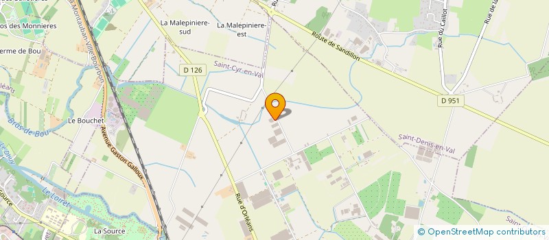 localisation de l'entreprise GFA DU VAL DE LOIRE à SAINT-CYR-EN-VAL