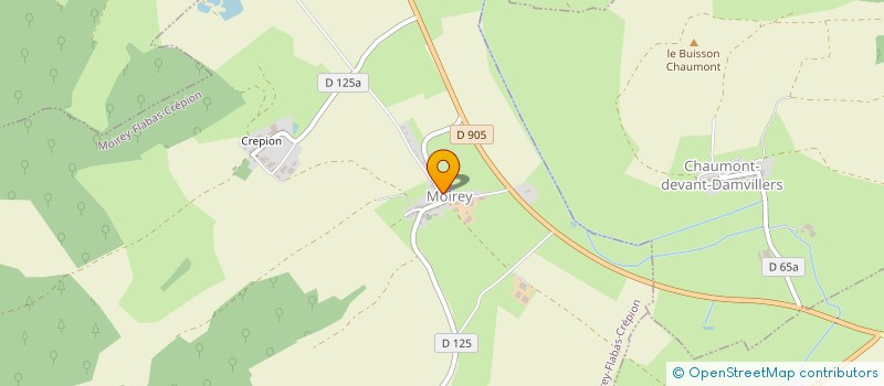 localisation de l'entreprise GFA DU VALLON à MOIREY-FLABAS-CREPION