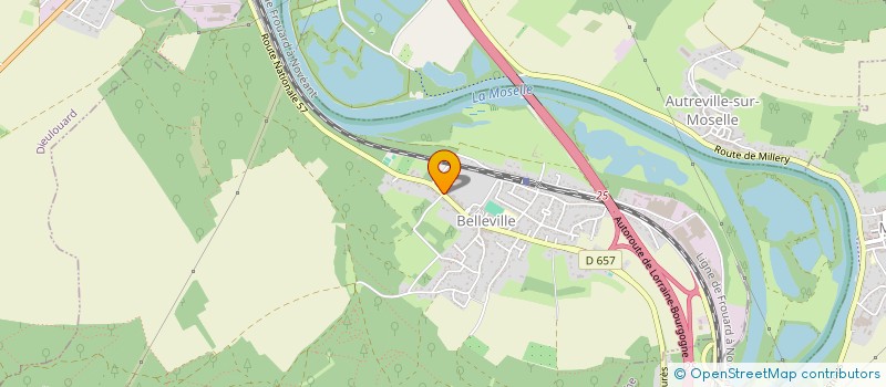 localisation de l'entreprise GFA DU VAUDOUX à BELLEVILLE