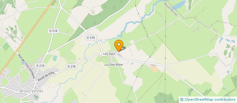 localisation de l'entreprise GFA DU VERGER  BROUT-VERNET