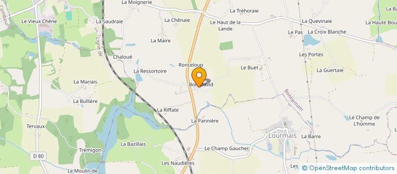 localisation de l'entreprise GFA DU VERGER  BONNEMAIN