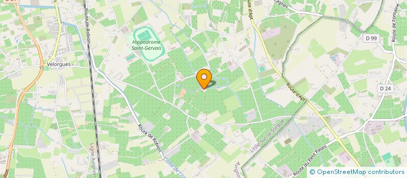 localisation de l'entreprise GFA DU VERGER  L'ISLE-SUR-LA-SORGUE