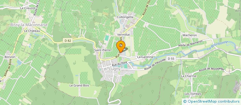 localisation de l'entreprise GFA DU VERNET-DERAIN-MEYER à LUGNY