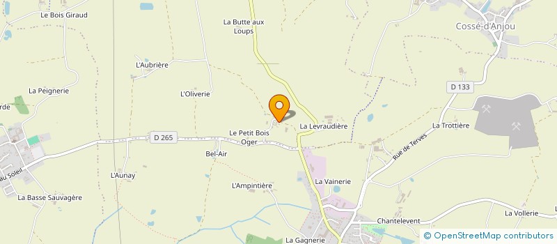 localisation de l'entreprise GFA DU VIEUX CHATEAU  CHEMILLE-EN-ANJOU