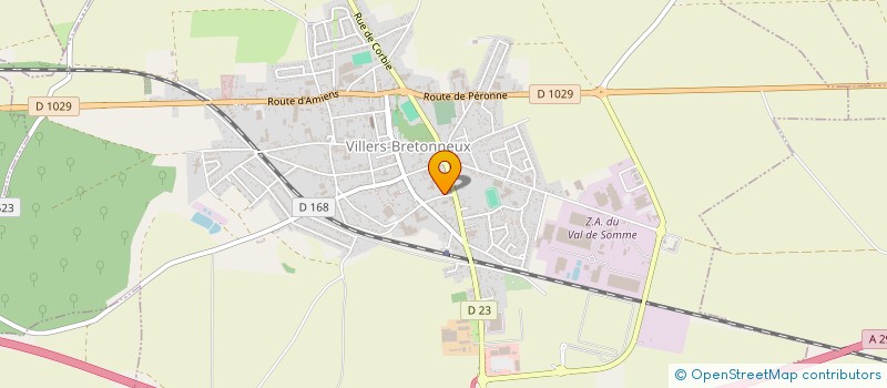 localisation de l'entreprise GFA DU VIEUX MOULIN à VILLERS-BRETONNEUX
