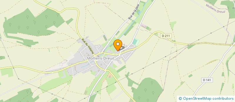 localisation de l'entreprise GFA DU VIEUX MOULIN  MOLLIENS-DREUIL