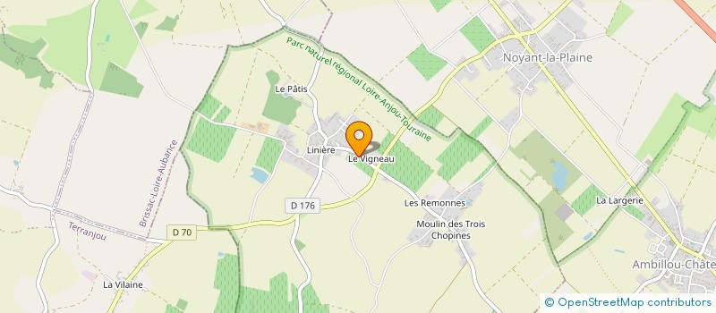 localisation de l'entreprise GFA DU VIGNEAU  DOUE-EN-ANJOU