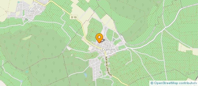 localisation de l'entreprise GFA DU VIGNOBLE VIGNIER LEBRUN  CRAMANT