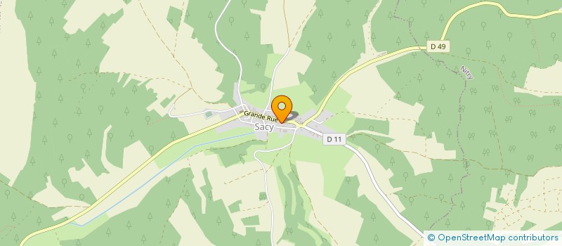 localisation de l'entreprise GFA DU VILLAGE  VERMENTON