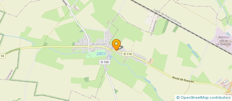 localisation de l'entreprise GFA DUBIQUET à LE QUESNOY