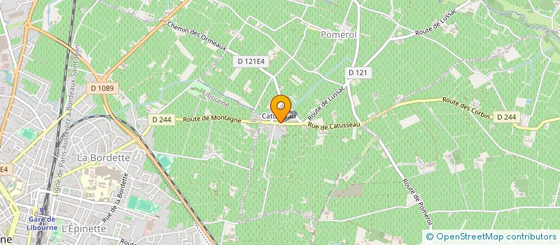 localisation de l'entreprise GFA DUBOST  POMEROL