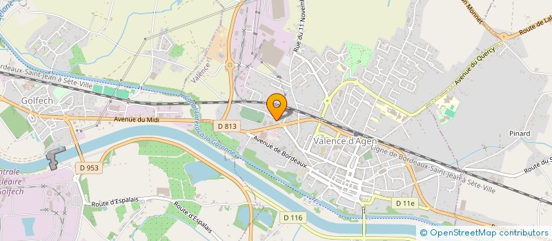 localisation de l'entreprise GFA DUMAINE  GOLFECH