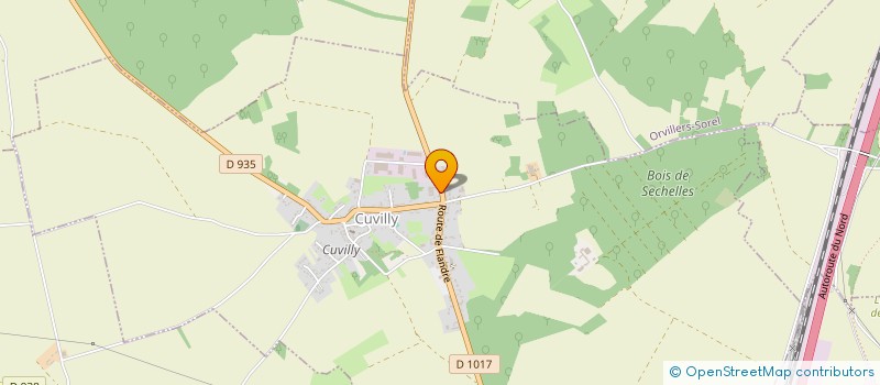 localisation de l'entreprise GFA DUMONT  CUVILLY