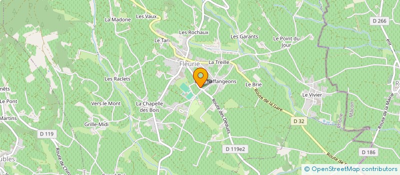 localisation de l'entreprise GFA DUSSAUGE LAROCHETTE à FLEURIE