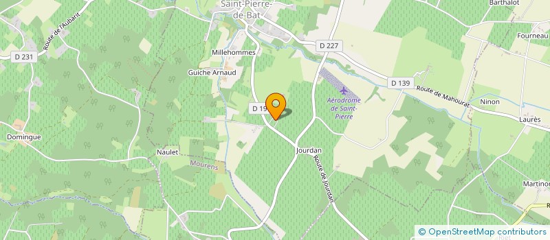 localisation de l'entreprise GFA DUTOYA  SAINT-PIERRE-DE-BAT