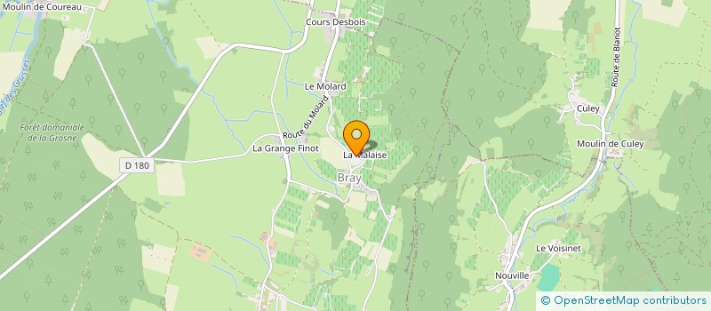 localisation de l'entreprise GFA DUVERNE  BRAY