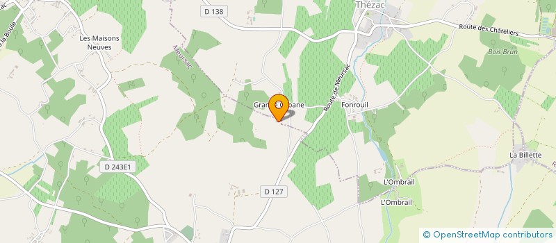 localisation de l'entreprise GFA DV  MEURSAC