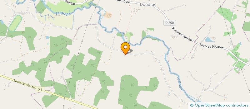 localisation de l'entreprise GFA E.I.BELLEVUE  MAZIERES-NARESSE