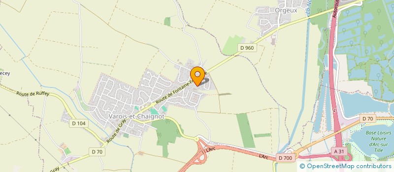 localisation de l'entreprise GFA E. T 24  VAROIS-ET-CHAIGNOT