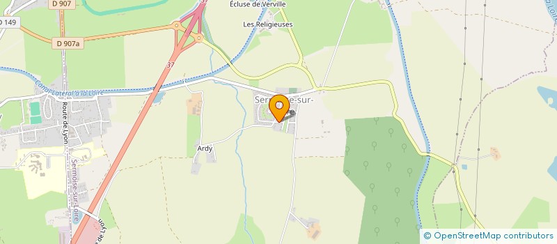 localisation de l'entreprise GFA EDELWEISS  SERMOISE-SUR-LOIRE