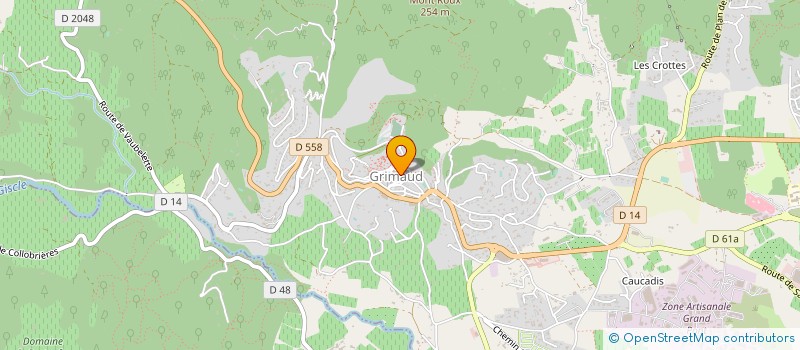 localisation de l'entreprise GFA EDIOSMO à GRIMAUD