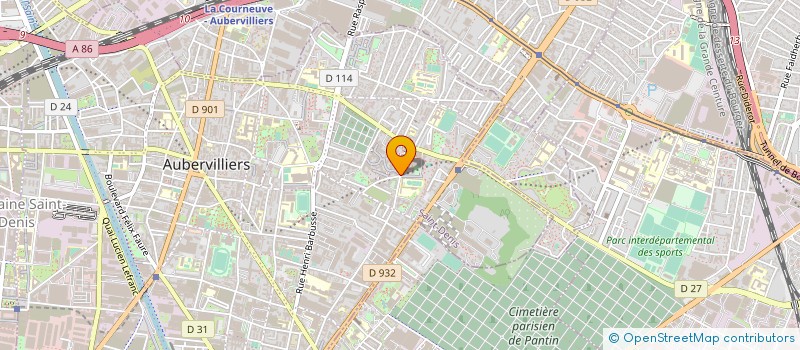 localisation de l'entreprise GFA ELEC-GEN FOURNITURE APPAREIL ELECTRI  AUBERVILLIERS