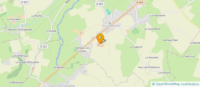 localisation de l'entreprise GFA ELEVAGE DE LA COUR  VIRANDEVILLE