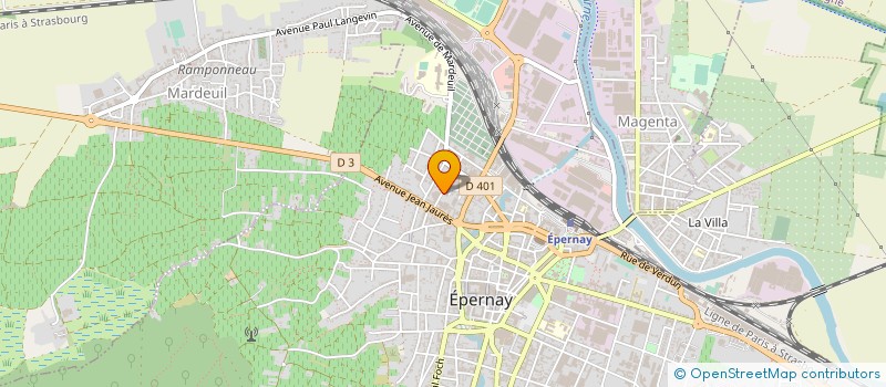 localisation de l'entreprise GFA ELLNER ET FILS  EPERNAY