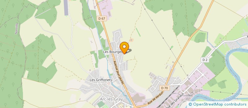 localisation de l'entreprise GFA EN L'AUBERPIN  ARC-LES-GRAY